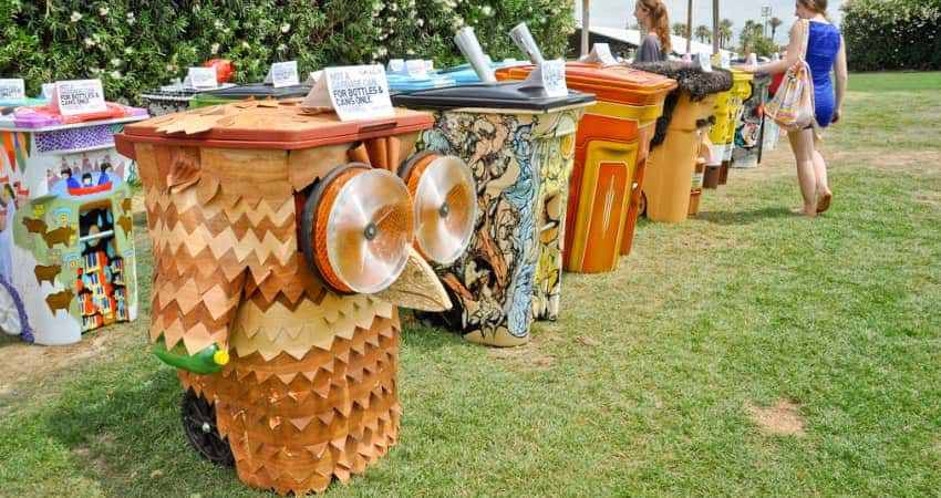 "TRASHed: Art of Recycling "campaign installation at Coachella 2013