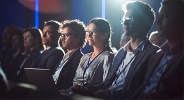 attendees at a corporate concert